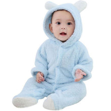 Load image into Gallery viewer, Baby Rompers Newborn Baby Girl Clothes Set Cute 3D Bear Ear Jumpsuit Baby Boy Clothes Set Rompers Warm Baby Clothing Set