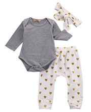 Load image into Gallery viewer, Pudcoco Girl Set 0-18M 3pcs Newborn Infant Baby Girls Clothes T-shirt Tops+Pants Leggings Outfit Set US