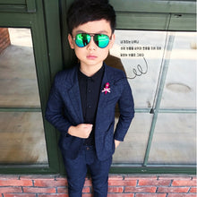 Load image into Gallery viewer, 2019 New Autumn Infant Boys Suits Blazers Suits Clothes Vest Shirt Pants 3pcs Wedding Formal Party Plaid Baby Kids Boy Outerwear