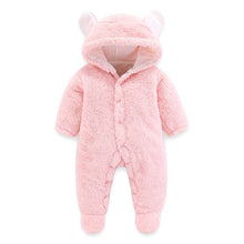 Load image into Gallery viewer, Baby Rompers Newborn Baby Girl Clothes Set Cute 3D Bear Ear Jumpsuit Baby Boy Clothes Set Rompers Warm Baby Clothing Set