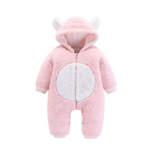 Load image into Gallery viewer, Baby Rompers Newborn Baby Girl Clothes Set Cute 3D Bear Ear Jumpsuit Baby Boy Clothes Set Rompers Warm Baby Clothing Set