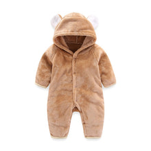 Load image into Gallery viewer, Baby Rompers Newborn Baby Girl Clothes Set Cute 3D Bear Ear Jumpsuit Baby Boy Clothes Set Rompers Warm Baby Clothing Set