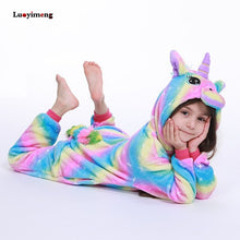 Load image into Gallery viewer, New Baby Girl Pijama Sleepwear Children Animal Lion Onesie Unicorn Pajamas For Boy Halloween Costume For Kids Kigurumi Jumpsuit