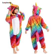 Load image into Gallery viewer, New Baby Girl Pijama Sleepwear Children Animal Lion Onesie Unicorn Pajamas For Boy Halloween Costume For Kids Kigurumi Jumpsuit