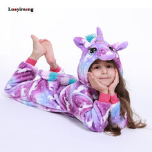 Load image into Gallery viewer, New Baby Girl Pijama Sleepwear Children Animal Lion Onesie Unicorn Pajamas For Boy Halloween Costume For Kids Kigurumi Jumpsuit