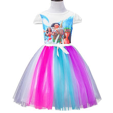 Load image into Gallery viewer, Unicorn Dress Christmas Kids Dresses For Girls Moana Elsa Costume Girls Princess Dress Children Birthday Party Dress fantasia
