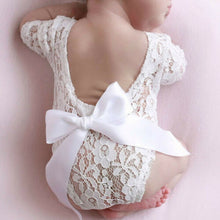Load image into Gallery viewer, 2019 Summer arrival Newborn Baby Girls Lace Romper bow Cloth Hair Band New Set Photography Prop Cute Bowknot Backless Romper