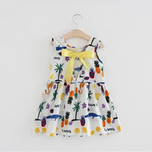 Load image into Gallery viewer, Girls Clothing Summer Girl Dress Children Kids Berry Dress Back V Dress Girls Cotton Kids Vest Dress Princess Party Dress