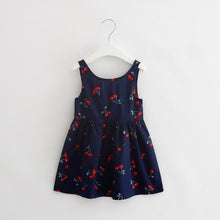 Load image into Gallery viewer, Girls Clothing Summer Girl Dress Children Kids Berry Dress Back V Dress Girls Cotton Kids Vest Dress Princess Party Dress