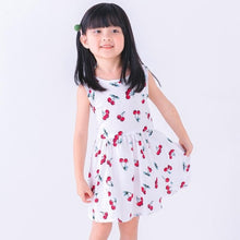 Load image into Gallery viewer, Girls Clothing Summer Girl Dress Children Kids Berry Dress Back V Dress Girls Cotton Kids Vest Dress Princess Party Dress