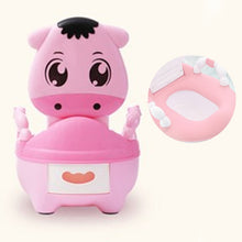 Load image into Gallery viewer, Baby Pot For Children Boys Potty Toilet Seat Baby Potty Training Girls Portable Toilet Bedpan Comfortable Backrest Cartoon Pots