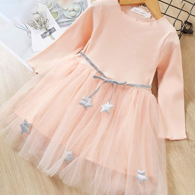 Melario Fashion Leopard Girls Dresses Autumn With belt Kids Dress Children Clothing Princess Dress Casual Kids Girls Clothes