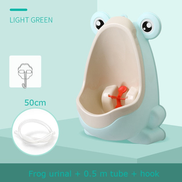 Baby Boy Wall-Mounted Hook Frog Potty Toilet Training Frog Stand Vertical Urinal Penico Pee Infant Toddler Bathroom Frog Urinal