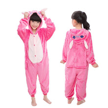 Load image into Gallery viewer, Girls Boys Winter Kigurumi Pajamas Unicorn Cartoon Anime Animal Onesies Kids Sleepwear Flannel Warm Jumpsuit Children Pajamas