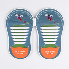 Load image into Gallery viewer, 12pcs/lots Kids No Tie Shoelaces for All Sneakers Running Athletic Shoelace Girls Boys Children Elastic Silicone Shoe Lace 11 11