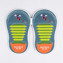 Load image into Gallery viewer, 12pcs/lots Kids No Tie Shoelaces for All Sneakers Running Athletic Shoelace Girls Boys Children Elastic Silicone Shoe Lace 11 11