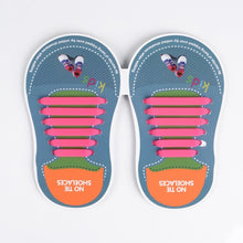 Load image into Gallery viewer, 12pcs/lots Kids No Tie Shoelaces for All Sneakers Running Athletic Shoelace Girls Boys Children Elastic Silicone Shoe Lace 11 11