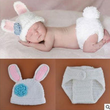 Load image into Gallery viewer, Newborn Baby Photography Props girl Boy Animal Pants Knit Hat Set Cute Baby Hand Made Crochet Costume Photo Shoot Clothes