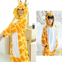 Load image into Gallery viewer, Boys Girls Flannel Unicorn family christmas Pajamas Kigurumi Overalls Jumpsuit onesie Kids Children Panda Blanket Sleepers