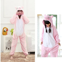 Load image into Gallery viewer, Boys Girls Flannel Unicorn family christmas Pajamas Kigurumi Overalls Jumpsuit onesie Kids Children Panda Blanket Sleepers