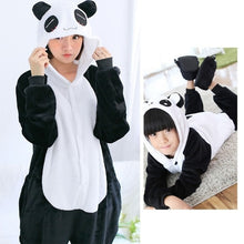 Load image into Gallery viewer, Boys Girls Flannel Unicorn family christmas Pajamas Kigurumi Overalls Jumpsuit onesie Kids Children Panda Blanket Sleepers