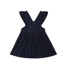 Load image into Gallery viewer, Emmababy Fashion Summer Cute Newborn Baby Kids Girls Overalls Dress Leisure Solid Color Toddler Dresses Clothes Dropship