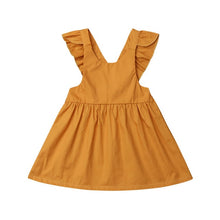 Load image into Gallery viewer, Emmababy Fashion Summer Cute Newborn Baby Kids Girls Overalls Dress Leisure Solid Color Toddler Dresses Clothes Dropship