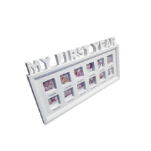 Load image into Gallery viewer, Creative DIY 0-12 Month Baby &quot;MY FIRST YEAR&quot; Pictures Souvenirs Commemorate Kids Growing Memory Gift Display Plastic Photo Frame