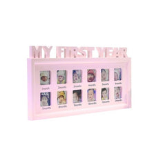 Load image into Gallery viewer, Creative DIY 0-12 Month Baby &quot;MY FIRST YEAR&quot; Pictures Souvenirs Commemorate Kids Growing Memory Gift Display Plastic Photo Frame