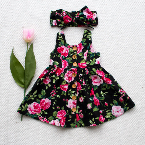 New Summer Baby Girls Dress Butterfly printing Cotton Baby Bohemia Dress Princess Costume Children Beach dress for Girl 2019